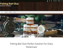 Tablet Screenshot of fishingbaitglue.com